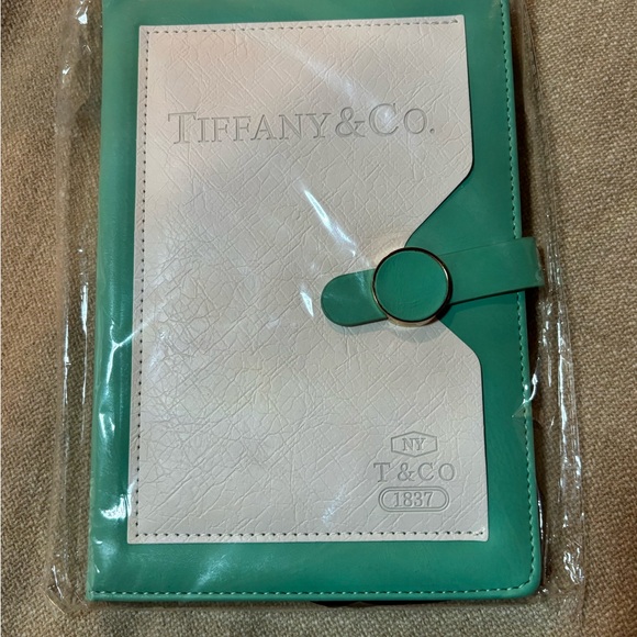 🔷🔹Tiffany & Co. Cream and Green Leather Accessory - Picture 6 of 13